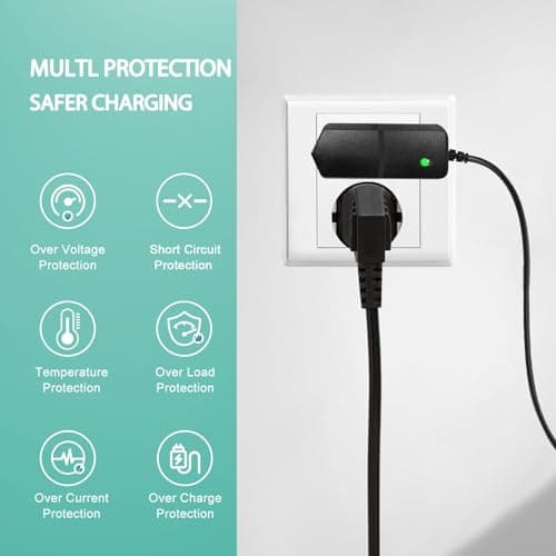 AC/DC 16.8V Massage Gun Charger Compatible with LifePro Sonic, Sonic Mini,Fusion X, Sonic Pro, Youdgee H1 Mini, Mebak 3, Cryotex, DamKee DK-01 02, Wattne W2 W1, jetbus 5