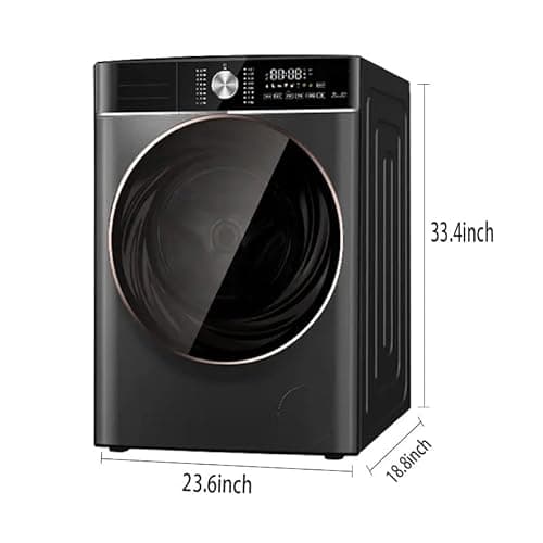 Washer and Dryer Combo, 5.0 cu.ft, with LED Display, 12 Cycle Selections All In One Washer Dryer,Large Capacity Front Load Washing Machine and Dryer, for Apartment RV Home 6