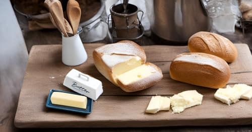 Butter dish with lid , butter dish container for countertop one stick of butter. The textured tray butter keeper for non slip storage. keep the butter fresher (DM) 6