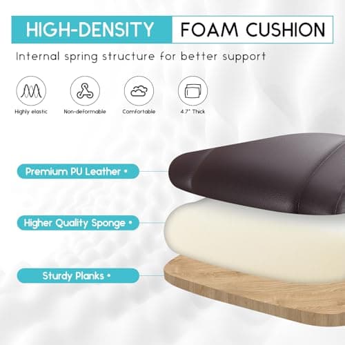 Ollega Reclining Office Chair, Executive Big and Tall Office Chair with Wide Seat, Recliner Leather High Back Computer Desk Chairs 5