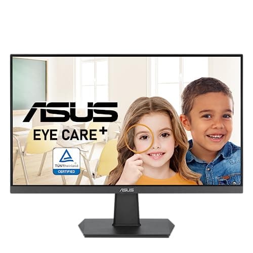 ASUS 24 Inch Frameless Monitor - 23.8-inch viewable, IPS, Full HD, 100Hz, 1080P, 1ms, Adaptive-Sync, for Working and Gaming, Flicker Free, HDMI, VESA Mountable, Tilt - VA24EHF