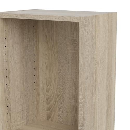 Tvilum Element Narrow 5 Shelf Bookcase, Tall, Oak 6