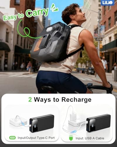 LILIO Portable Charger Power Bank，60,000mAh Battery Pack, 22.5W Power Bank Fast Charging with USB Cable, Phone Charger for iPhone 17/16/15/14/13 All Series/Samsung/Android, Camping Essentials, Black 6