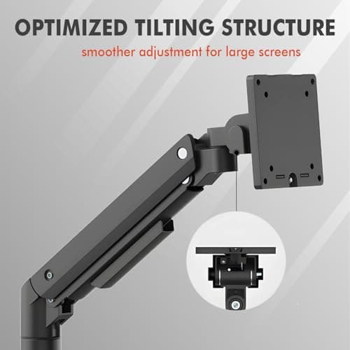 G-PACK PRO Dual Monitor Arm for 17-49 Inch Ultrawide Screens – Heavy Duty Monitor Arm Desk Mount – VESA Mount with Clamp and Grommet Base – Holds Up to 44 lbs. Each 7