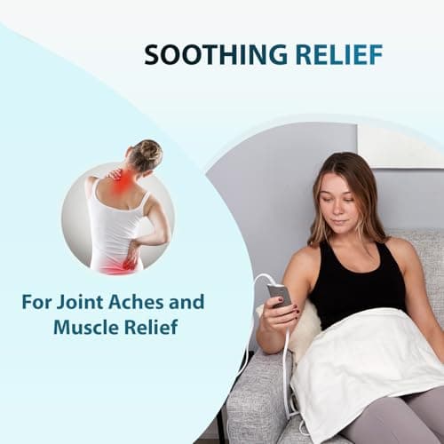 Professional Grade Heating Pad with Automatic Moist Heat by ThermoRelief, Extra HOT Heating for Deep Penetrating Heat - 2nd Gen Version (King Size Digital - 26" by 14") 6