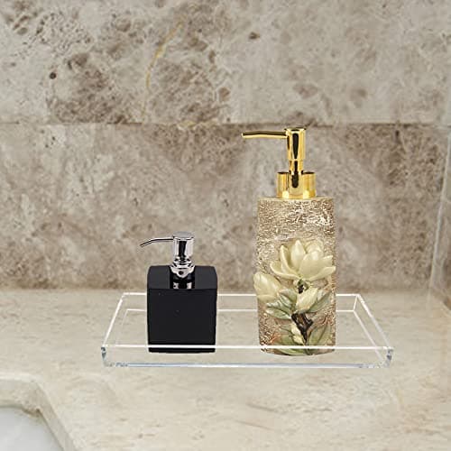 Bigfety Acrylic Vanity Tray for Organizing, Clear Bathroom Trays for Counter, Desk, Dresser 6