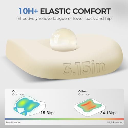 COMHOMA Ergonomic Office Chair Big and Tall Gaming Chair with Footrest, 3D Adaptive Lumbar Support & Headrest, High Back Rolling Computer Chair with Wide Seat, Breathable Mesh, ErgoFlex-F26, Black 9