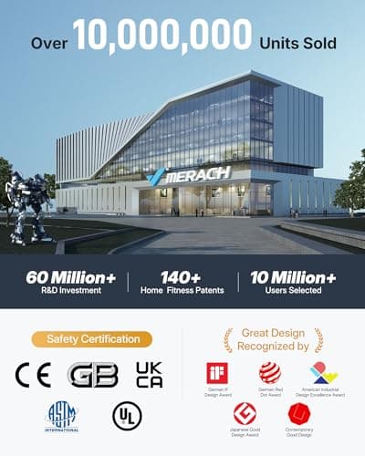 MERACH Exercise Bike, Brake Pad Stationary Bike with Exclusive App, Low Noise Indoor Cycling Bike with 270lbs Weight Capacity, Tablet Mount and Fitness Courses for Weight Loss-Blue 9