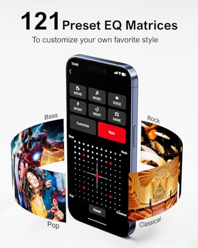 ULTIMEA 7.1ch Soundbar with Wireless Subwoofer, Virtual Surround Sound System for TV, App Control, 410W Peak Power, Sound bar for TV, 4 Wired Surround Speakers, Home Theater Sound System Poseidon D70 7