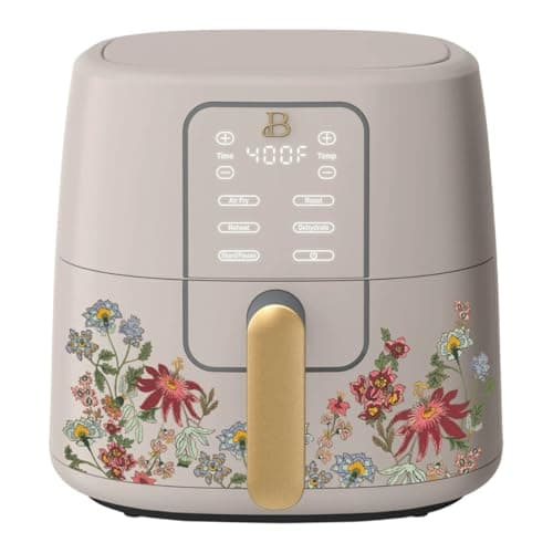 B - 6-Quart Digital Air Fryer, TurboCrisp Technology, 4 Presets, 170°F-400°F, Non-Stick, Dishwasher Safe, 1750 Watt. (WILDFLOWER PORCINI TAUPE)