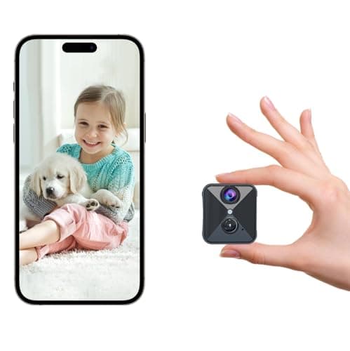 realhide Upgraded 4K WiFi Hidden Camera with Free Cloud Storage, 120° Mini Spy Cam, Smart Motion Detection, Night Vision, Wireless Indoor Nanny Cam for Home Security