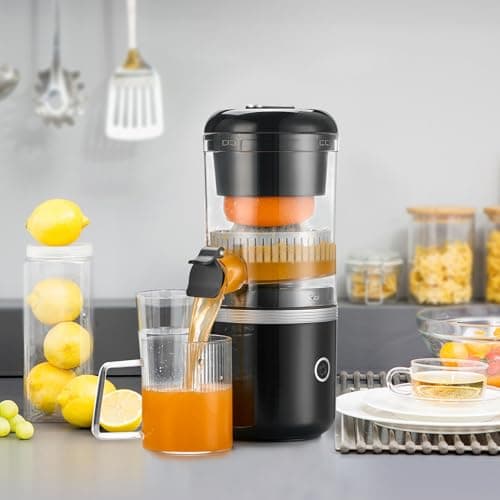 Eletric Citrus Juicer Machine, Orange Juicer Squeezer Rechargeable with USB Cable,Portable Juicer, Black… 5