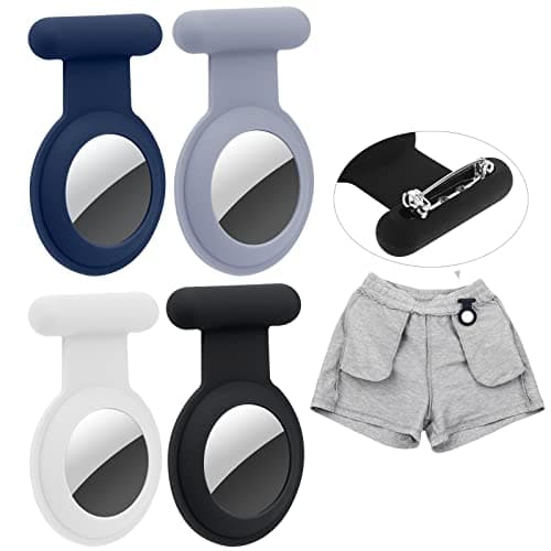 Air-tag Hidden GPS Tracker,Air-tag for Kids,Elderly,Pet,Clothing(Black & Blue & Blue & White)