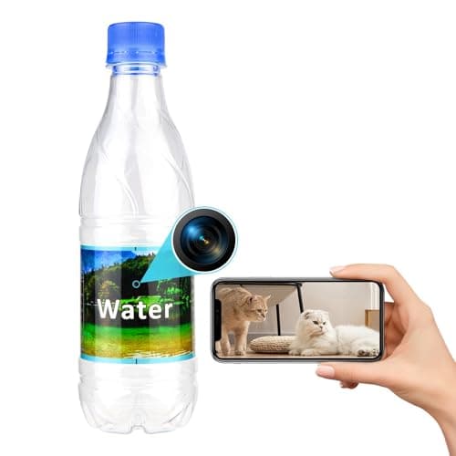 XHJKIUNSA Hidden Camera Bottle - Mini Camera - Wireless Nanny Cam - Full HD - Indoor Home Security-No WiFi