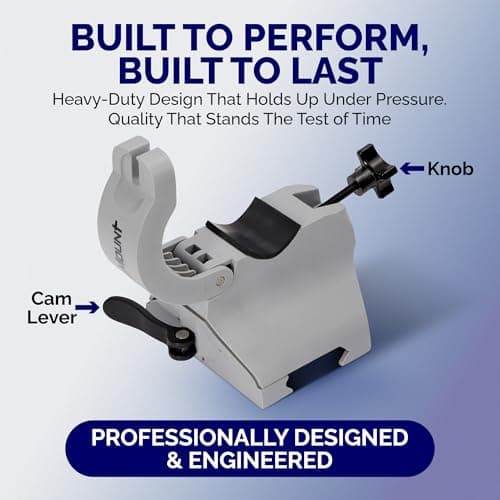 QMount Massage Gun Holder & Wall Mount - Hands-Free for Full Body Muscle Recovery - Fully Adjustable Massage Gun Wall Mount - Heavy Duty Nylon Body, No Slip, Supports Deep Massaging 8