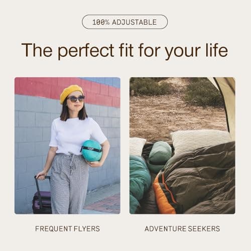 Coop Home Goods Original Travel and Camping Adjustable Pillow, Small Camping Pillow with Compressible Stuff Sack, Medium-Firm Memory Foam with Lulltra Washable Cover, CertiPUR-US Certified (19x13) 5