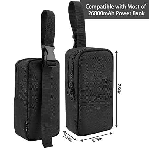 CaSZLUTION Travel Case for Anker PowerCore 26800mAh, RAV Power 26800/20100/20000mAh, ROMOSS 30000mAh External Battery Pack 3