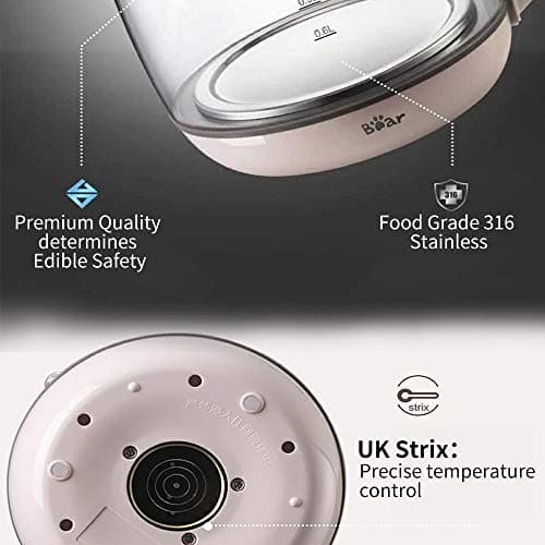 Bar 1.8L Health- Care Beverage Tea Maker and Kettle YSH-C18R1, Durable 316 Stainless Steel & Glass Brew Cooker Master,8-in-1 Programmable, 4 Range Temperature Warming Function, Pink 7