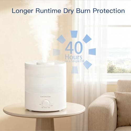 MegaWise Ultrasonic Cool Mist Humidifier SK7620 - 1.5L Capacity, Whisper-Quiet Operation, Adjustable Mist Output, Auto Shut-Off - Ideal for Home, Office, Baby Room, and Bedroom 8