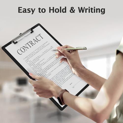 Macroclo Legal Size Clipboard, Black 8.5 x 14 Clip Boards for Lawers, Low Profile Clip, Writing Board, Size 9 x 15 in, Office & School Supply 7