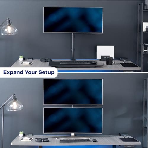 VIVO Single Monitor Desk Mount, Extra Tall Fully Adjustable Stand for 1 LCD Screen up to 32 inches, Ultra Wide Screens up to 38 inches, 22 lbs Capacity, STAND-V001T 7