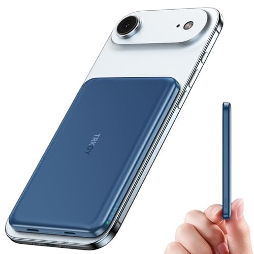 for Magsafe Portable Charger Power Bank,5000mAh Wireless Magnetic Power Bank with USB C Charging,Travel Essential for Magsafe Battery Pack Compatible with iPhone 17/16/15/14/13/12 Series,Navy Blue