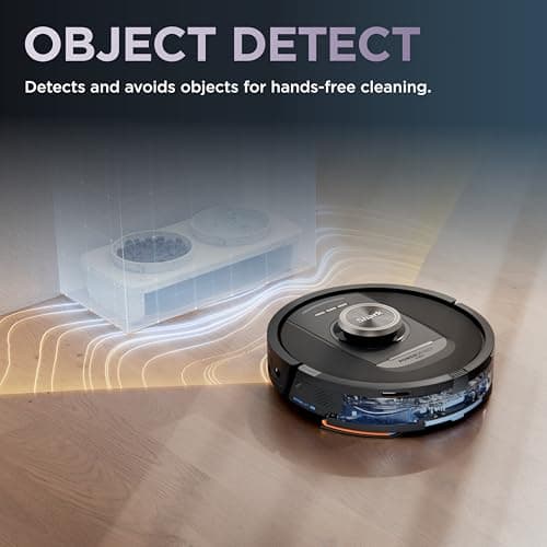 Shark PowerDetect NeverTouch, Self-Empty & Self-Refill, Robot Vacuum and Mop with Bagless, 30-Day Debris Capacity HEPA Base, 30-Day Capacity Refill Tank, Pad Dry, Black, AV2810YS 9
