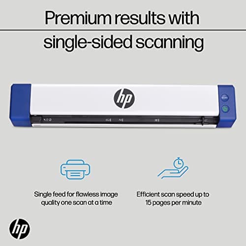 HP Small USB Document & Photo Scanner for Portable 1-Sided Sheetfed Digital Scanning, Model HPPS100, for Home, Office & Business, PC and Mac Compatible, HP WorkScan Software Included 5