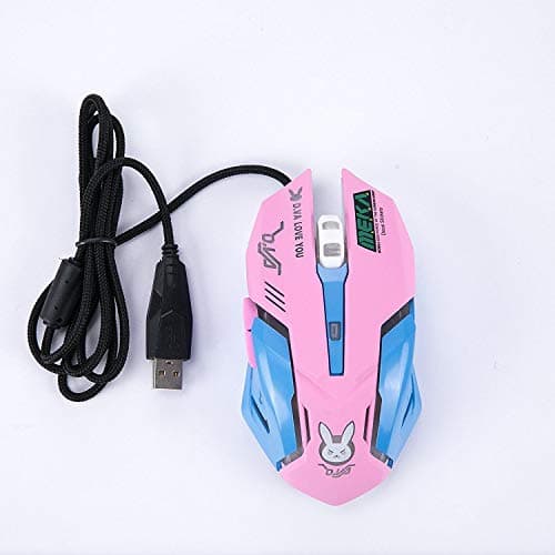 TOMLFF OW Mouse Breathing LED Backlit Gaming Mouse Genji Reaper Wired USB Computer Mouse for PC& Mac E-Sports Gamers 5