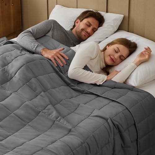 Weighted Blanket for Adults 25lbs, 88"x104", Cal King Cooling Heavy Throw Blanket for 220-280lbs, Microfiber Soft Thick Big Blankets Weighted Comforter Breathable Gift for Sleeping, Grey