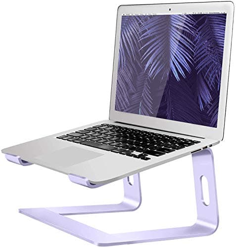Orionstar Laptop Stand Aluminum Laptop Riser Compatible with Mac MacBook Air Pro 10 to 15.6 Inch Notebook Computer, Ergonomic Elevator Holder (Purple)