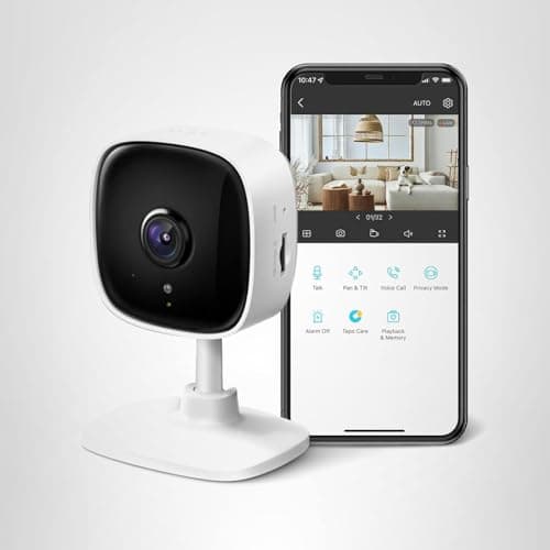 Tapo 2K Indoor Security Camera for Baby Monitor, Dog Camera w/Motion Detection, 2-Way Audio Siren, Night Vision, Cloud & SD Card Storage(Up to 512GB), Works w/Alexa & Google Assistant C110 9