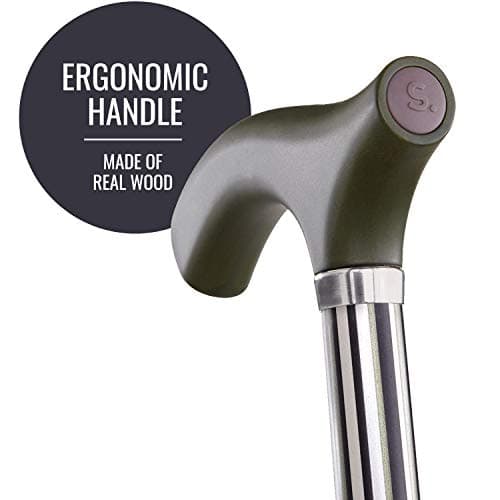 Switch Sticks Walking Cane for Men or Women, Foldable and Adjustable from 32-37 Inches, FSA and HSA Eligible, Huntington 3