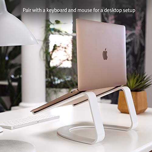 Twelve South Curve for MacBooks and Laptops | Ergonomic desktop cooling stand for home or office, white (special edition) 7