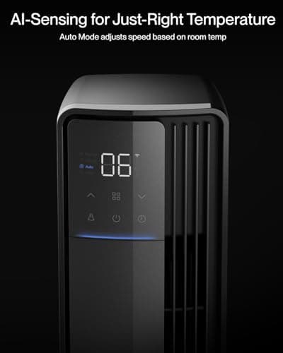 Della 42" Smart Tower Fan, Ultra Quiet 23dB Cooling Fan with 12 Speeds, 90° Oscillating, 28ft/s Airflow, DC Motor, 24H Timer, Voice/App/Remote Control for Bedroom 7