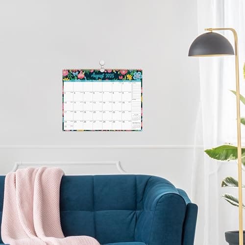 2025 Wall Calendar - Jan 2025 - Dec 2025, 12 Months Hanging Monthly Calendar 2025, 14.8" x 11.57", Twin-Wire Binding, Julian Dates, Large Block, Notes, To-do List, Thick Paper, Perfect for Organizing 7