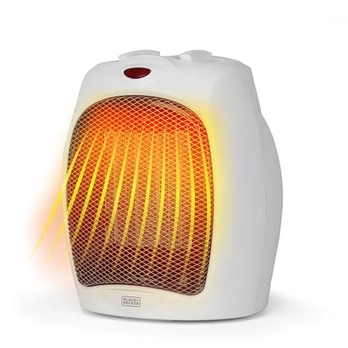 BLACK+DECKER Portable Space Heater, 1500W Small Space Heater with Overheat Protection for Indoor Use