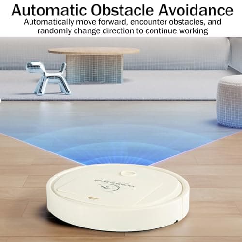 Robot Vacuum,3-in-1 Vacuum,Integrated Sweeping and Suction,Robot Vacuum Cleaner and Mop Combo,with Advanced Intelligent chip Technology to Avoid Obstacles, Ultra-Thin,White -Z2 6