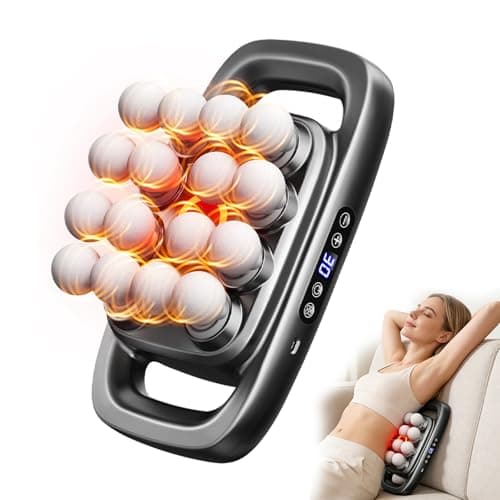 Jaxiuk 16 Head Massage Gun Deep Tissue, Body Massage for Back, Shoulders, Neck, Legs, Foot, Massage Gun deep Tissue, Percussion Massager with 3 Modes & 30 Intensities Body Muscle Pain Relief(Grey)
