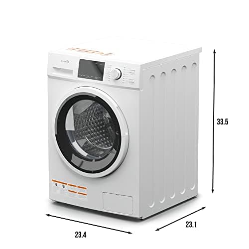 KoolMore 2-in-1 Front Load Washer and Dryer Combo, 2.7 Cu. Ft., for Apartment, Dorm, RV, 16 Wash and 4 Dry Cycles, Compact Space Saver [White] [120V] (FLC-3CWH) 8