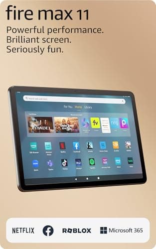 Amazon Fire Max 11 tablet (newest model) vivid 11” display, all-in-one for streaming, reading, and gaming, 14-hour battery life, optional stylus and keyboard, 64 GB, Gray 7