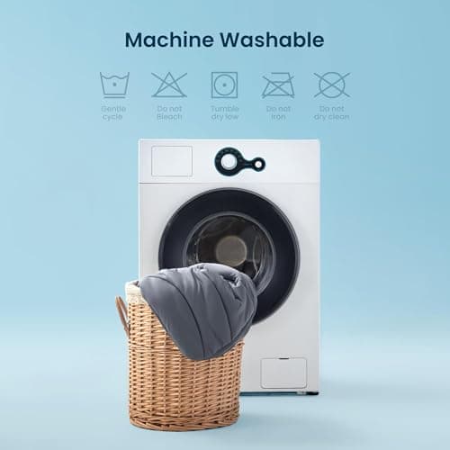 Sleep Zone Cooling Mattress Protector Full, Waterproof Bedding Pad for Hot Sleepers, Soft & Breathable Mattress Topper, Deep Pocket Mattress Cover, Hotel Quality (Dark Gray，Full) 7