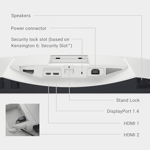 Dell 27 Plus 4K Monitor - S2725QS - 27-inch 4K (3840 x 2160) 120Hz 16:9 Display, IPS Panel, AMD FreeSync Premium, sRGB 99%, Integrated Speakers, 1500:1 Contrast Ratio, Comfortview - Ash White 10