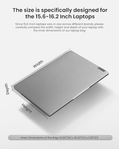 tomtoc 360° Protective Laptop Sleeve for 15.6 Inch Acer Aspire 1/3/5/7, Chromebook, Lenovo IdeaPad L3, HP Pavilion/Envy, ASUS Chromebook/VivoBook, Water-Resistant Notebook Accessory Bag Case 9