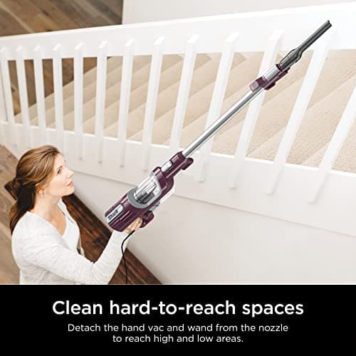 Shark HZ702 Ultralight PetPro Corded Stick Vacuum with PowerFins HairPro Odor Neutralizer Technology, Wine Purple 5