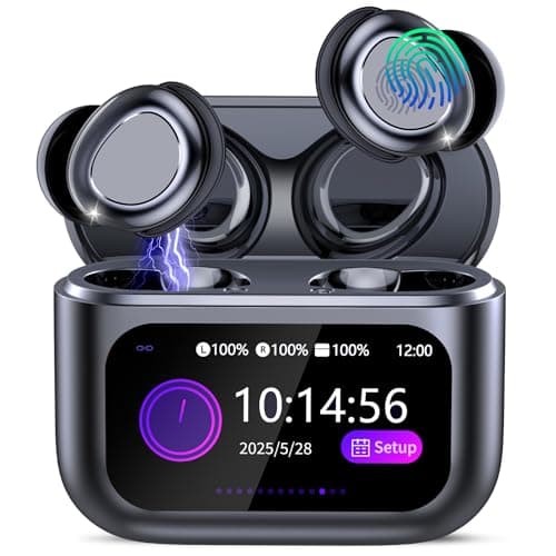 ZYHKON Sleep Earbuds Bluetooth 5.4 in Ear Touch Screen Sleep Headphones, Small Design Mini Sleep Earbuds for Side Sleepers with Sleep Mode, 48H Playtime Sleep Earphones Clear Calls, Darkblack