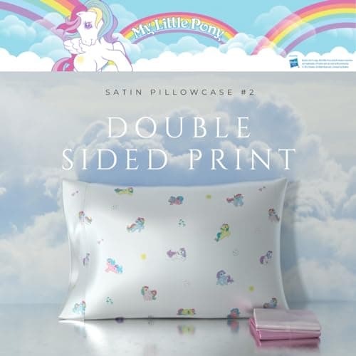 My Little Pony Beauty Silky Satin Standard 2 Pack Pillowcase Cover 20x30 for Hair and Skin, (Officially Licensed Product) by Franco Collectibles 6