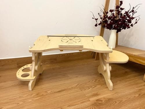 MADOTO Laptop Desk Designed for Lying Down Sitting Posture, Helping to Relax The Neck & Back, Various Positions: Sitting Lying On Bed, Sofa, Floor 7