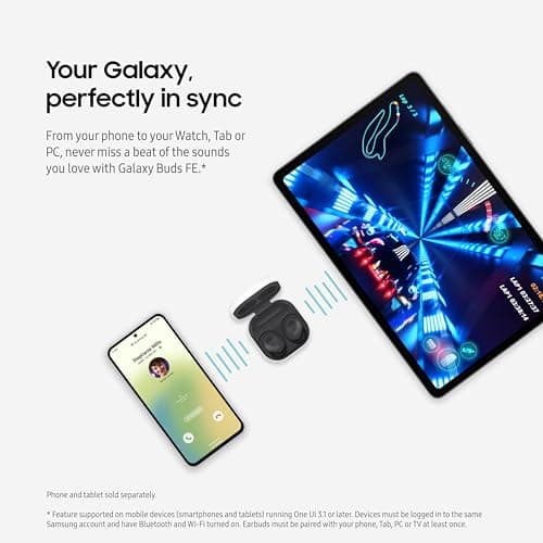 Samsung Galaxy Buds FE True Wireless Bluetooth Earbuds, Comfort and Secure in Ear Fit, Auto Switch Audio, Touch Control, Built-in Voice Assistant, Graphite [US Version, 1Yr Manufacturer Warranty] 8