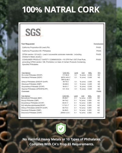 Trideer Cork Yoga Blocks, 2 Pack Yoga Blocks Natural Cork, High Density Yoga Block with Non Slip Surface, Eco-Friendly Yoga Accessories for Women, Ideal for Yoga, Pilates, Stretching 6